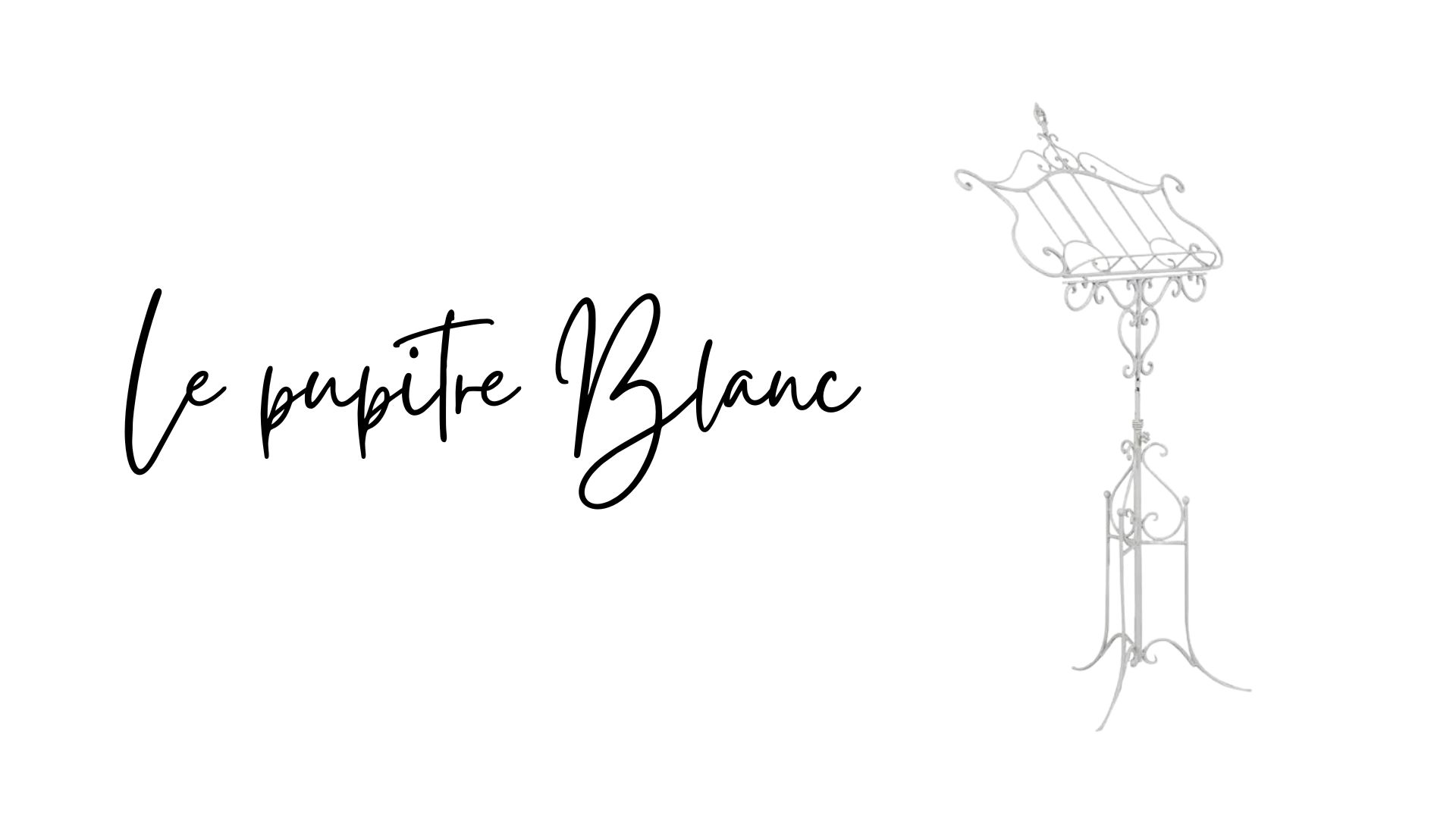 Le pupitre blanc en location Tiana Events