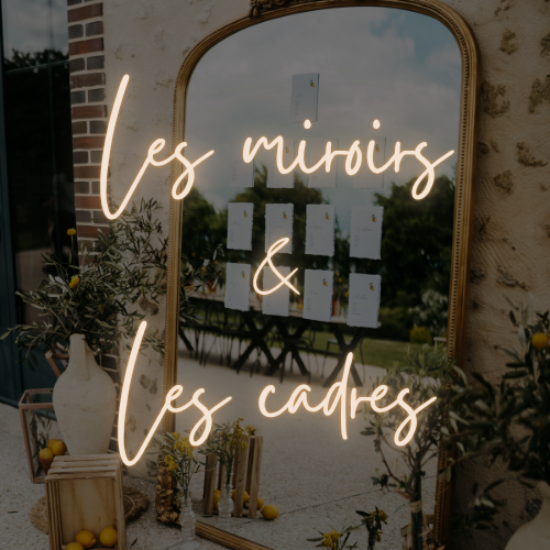 Miroir et cadre en location
