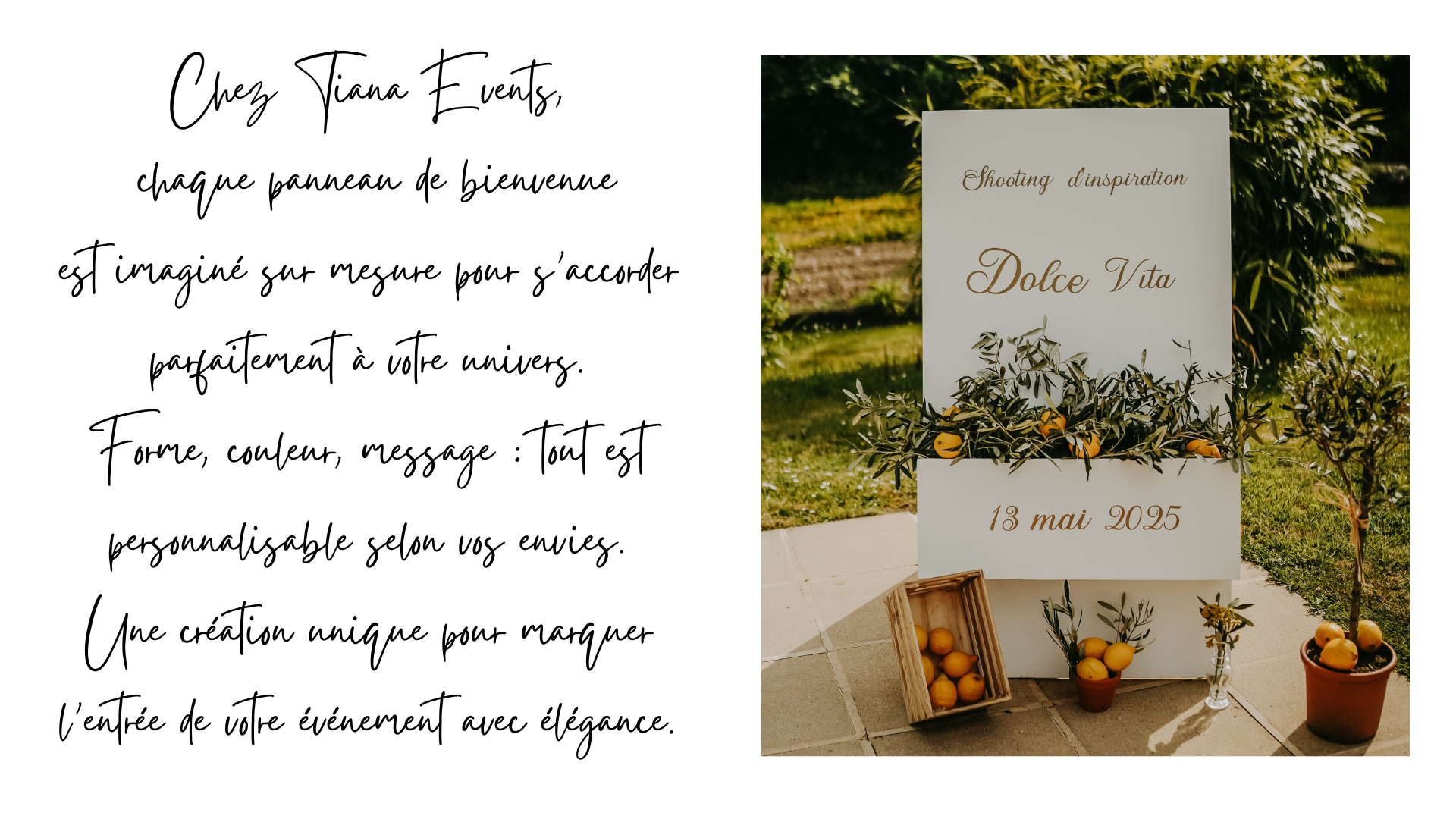Panneau de bienvenue en location