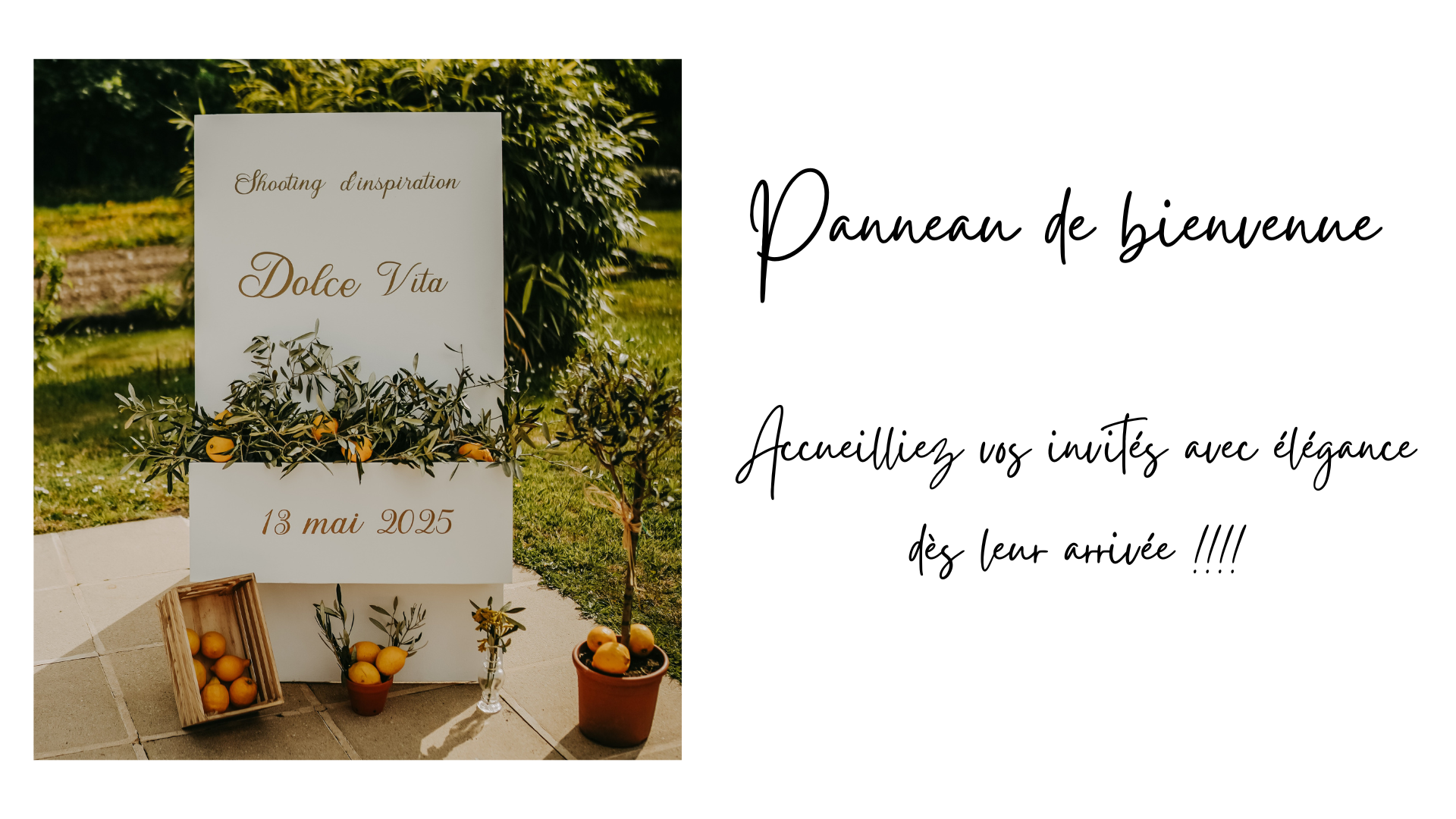 Panneau de bienvenue