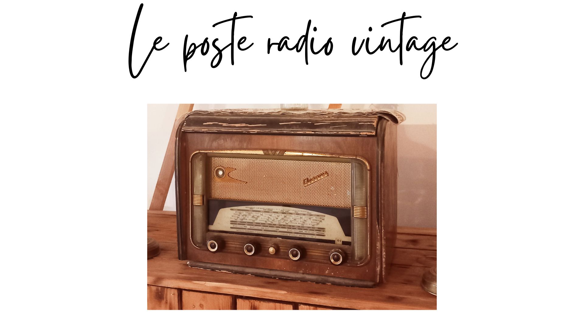 le poste radio vintage en location Tiana Events