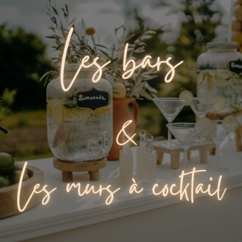 les bars et murs a cocktails