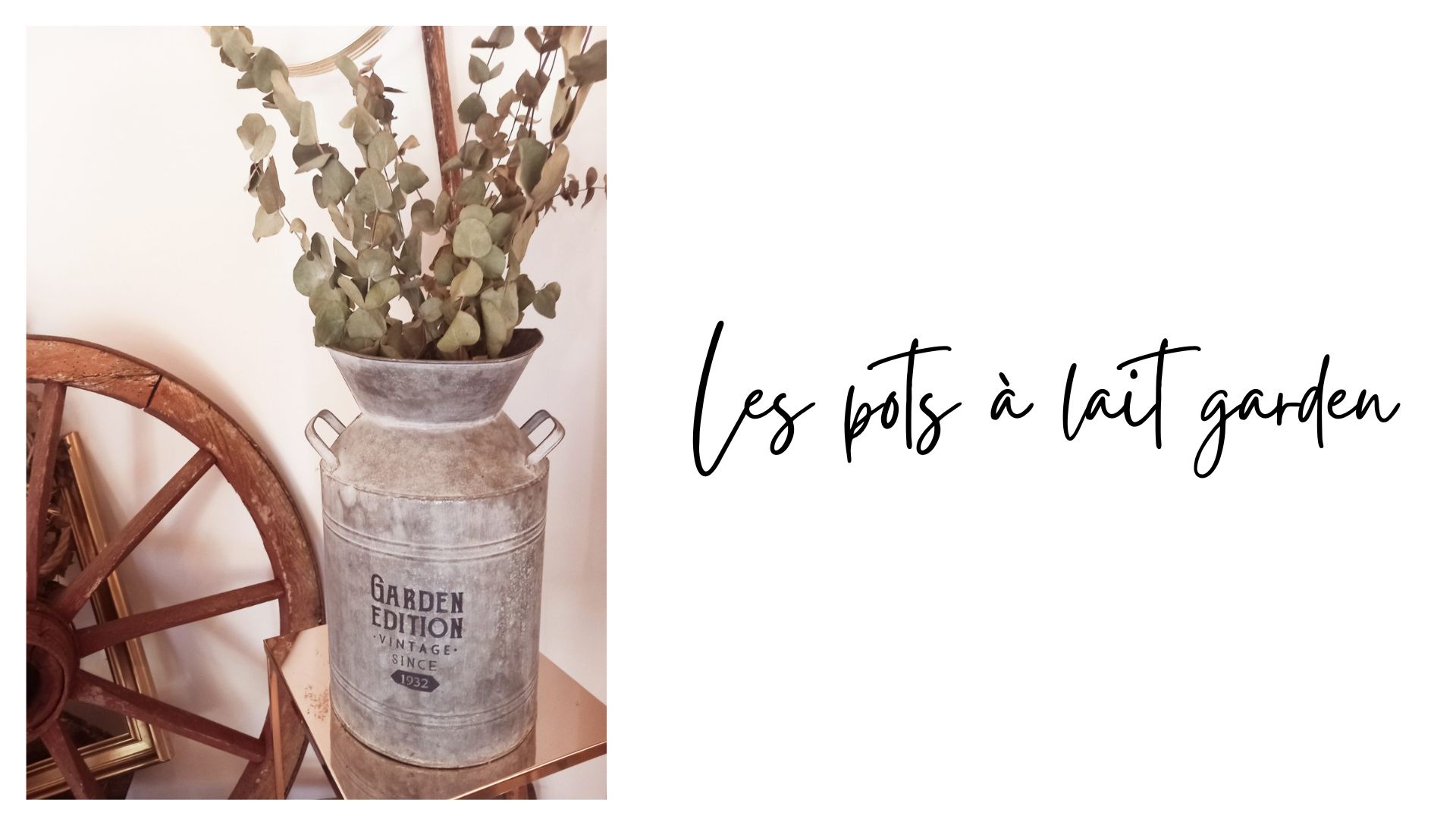 les pots à lait garden en location Tiana Events