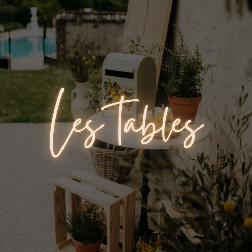les tables en location