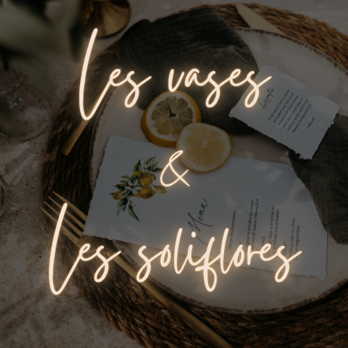 les vases et les soliflores en location