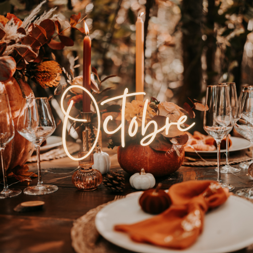 table décoration octobre agence tiana events