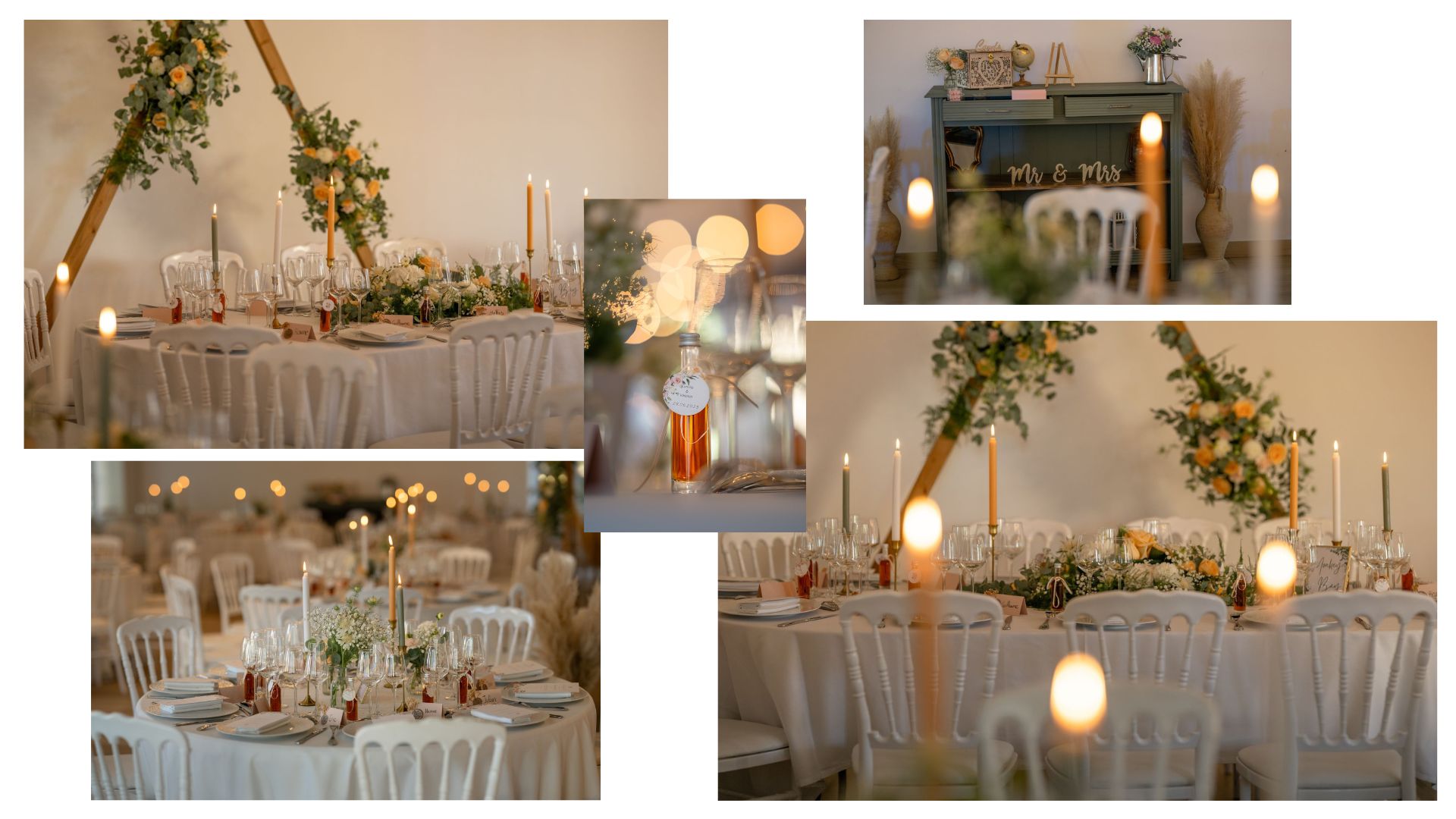 décoration table mariage bohème chic