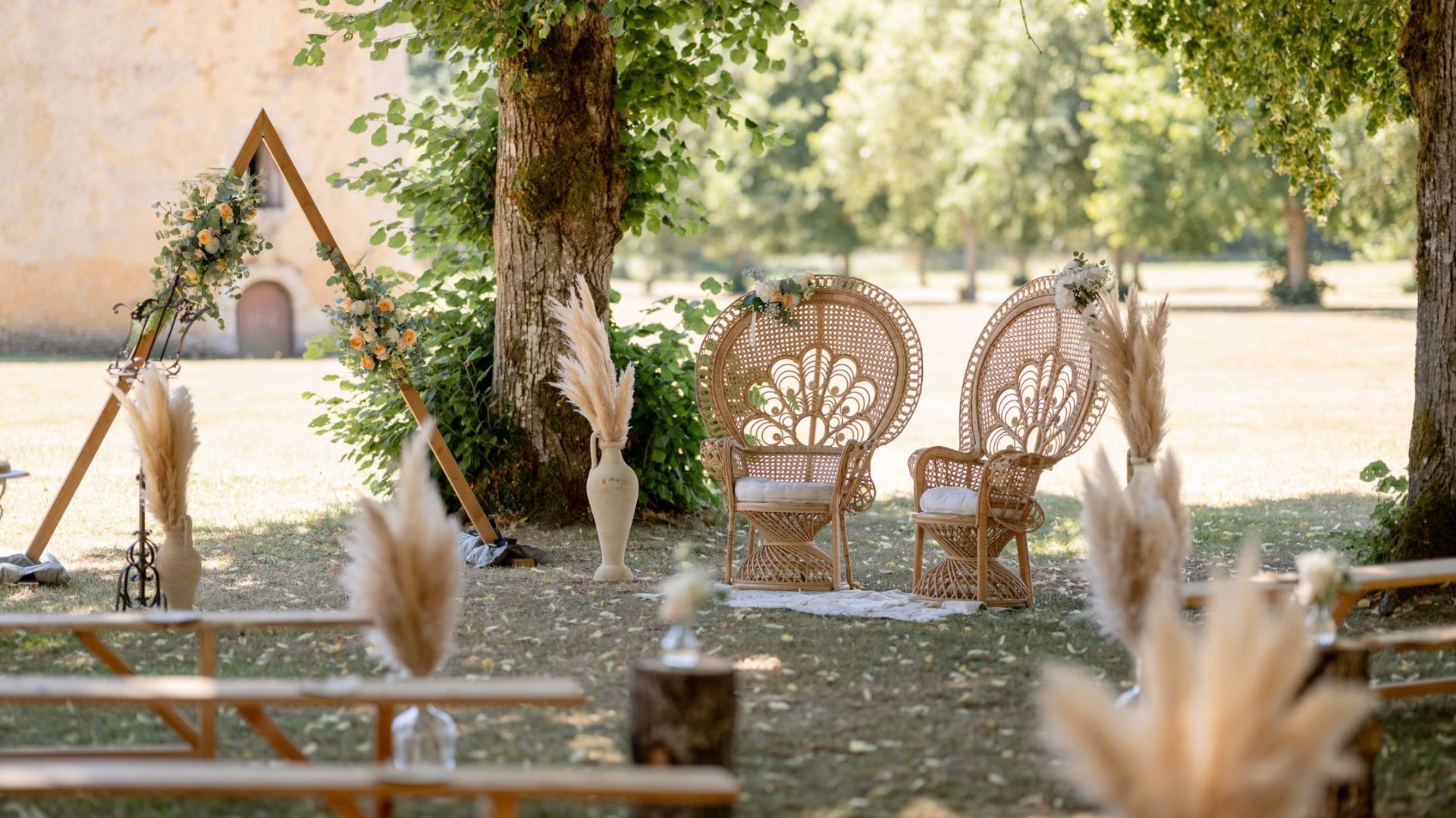décoration mariage bohème chic 