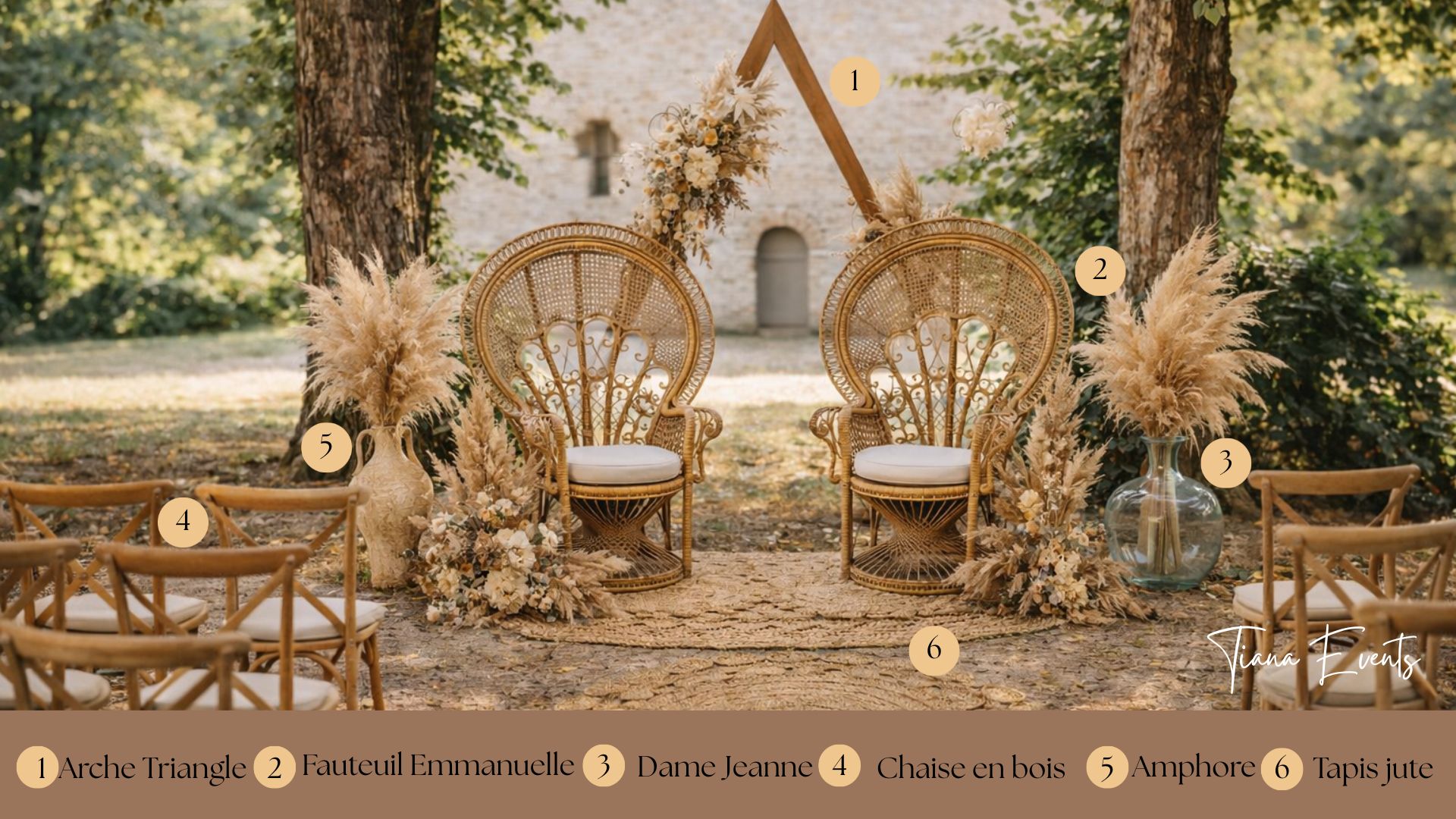 Fauteuil Emmanuelle Mariage boheme