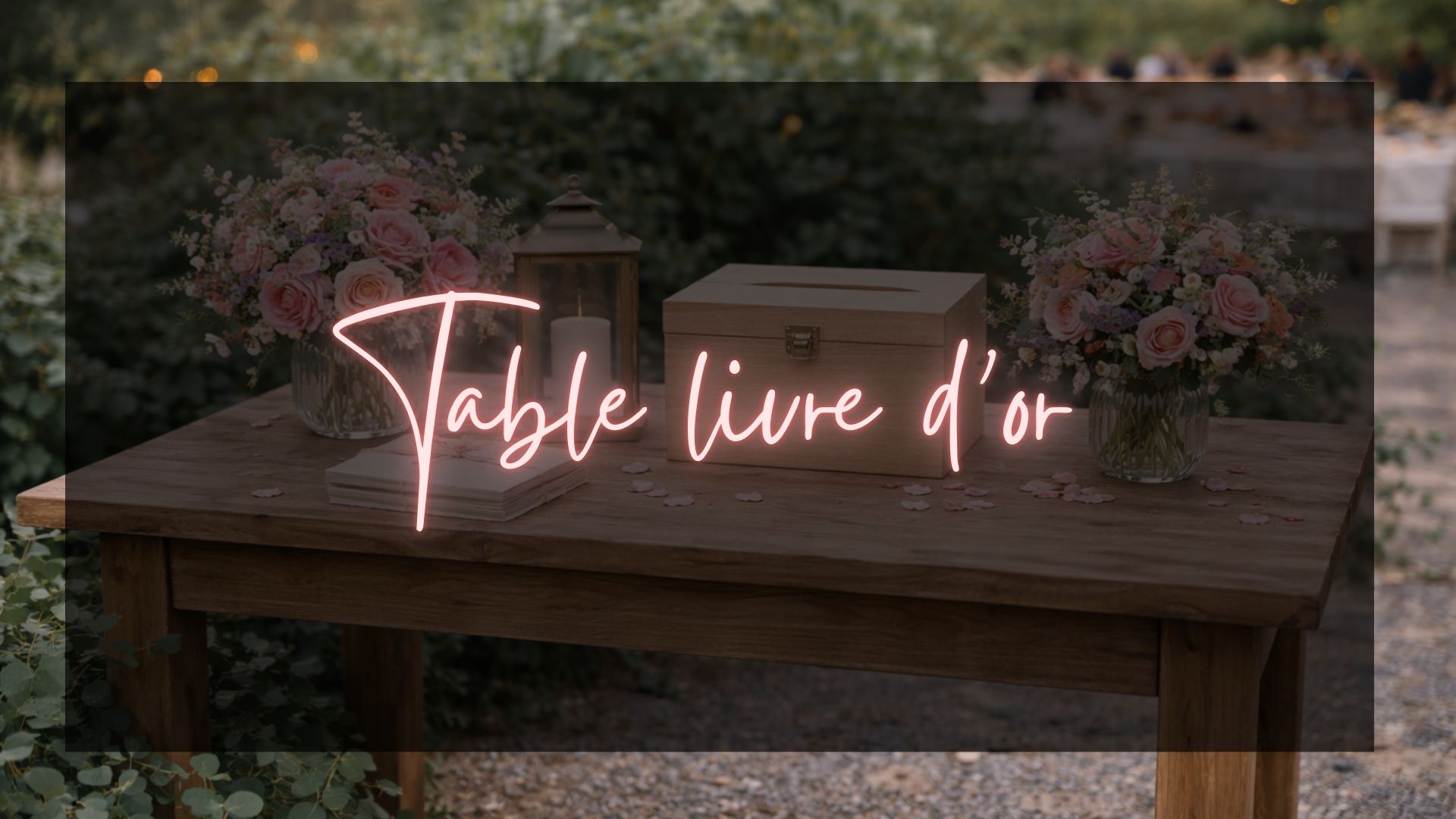 Table Livre d'or & urne tiana events