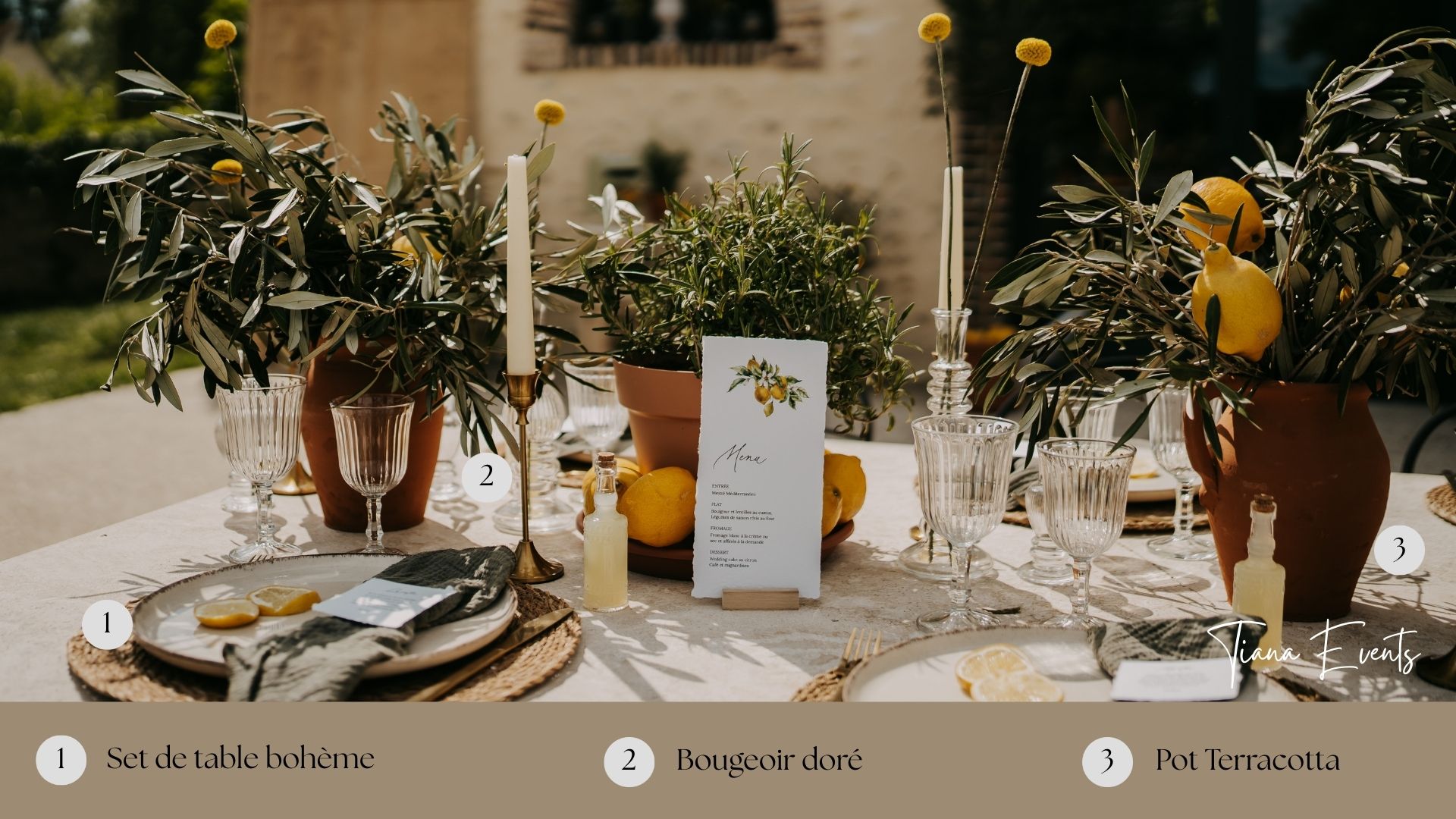 art de la table location mariage