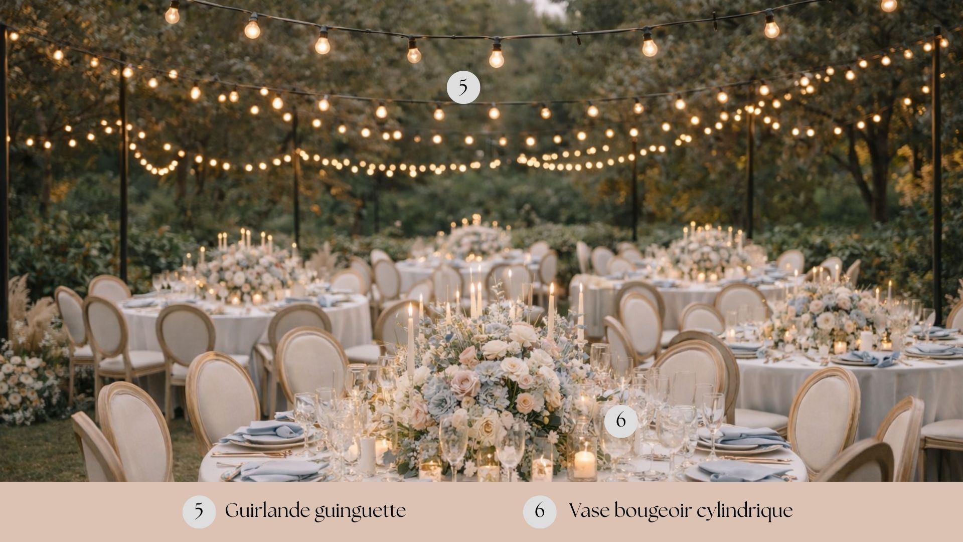 guirlandes guinguette location tiana events