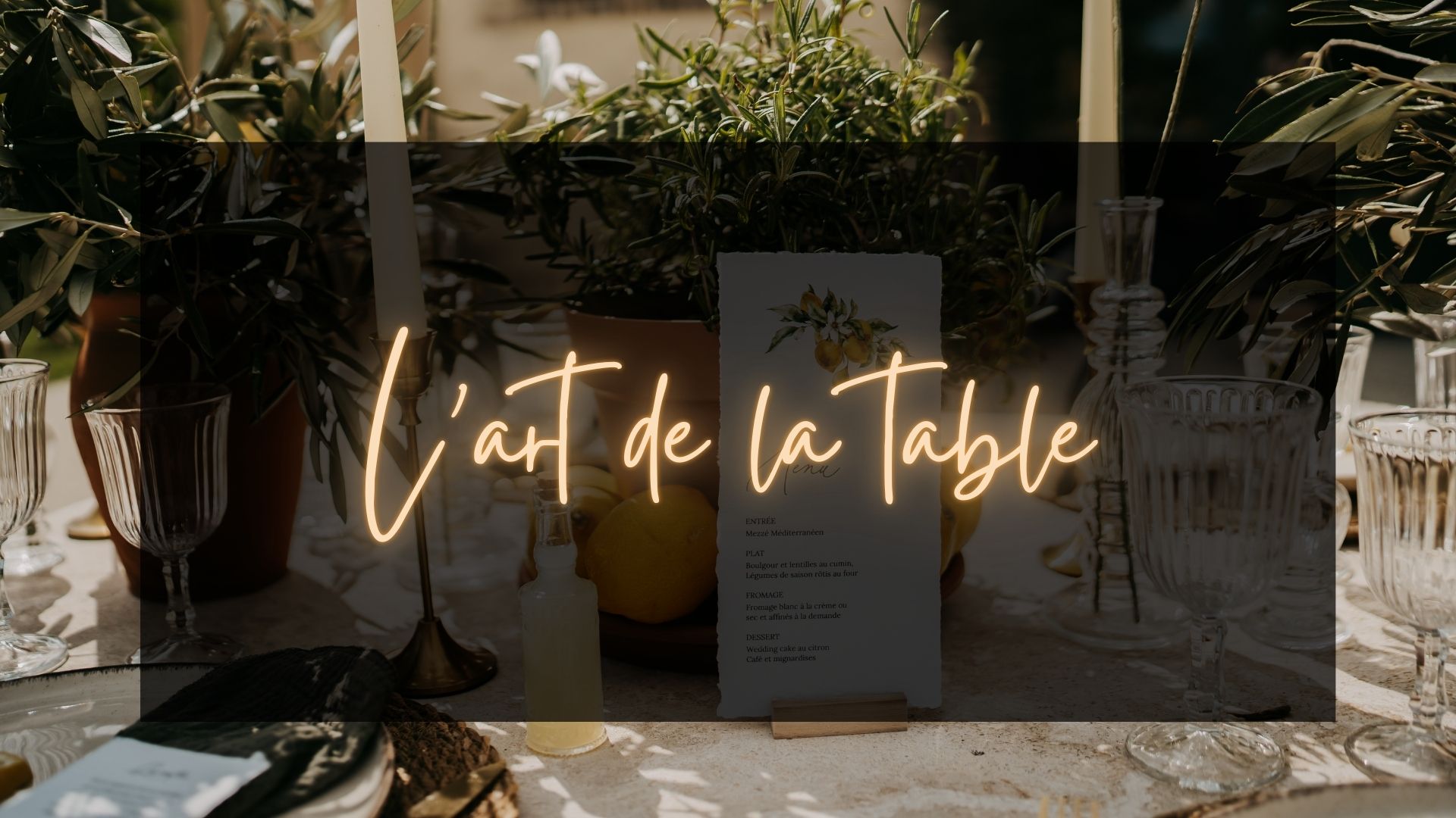 l'art de la table agence tiana events