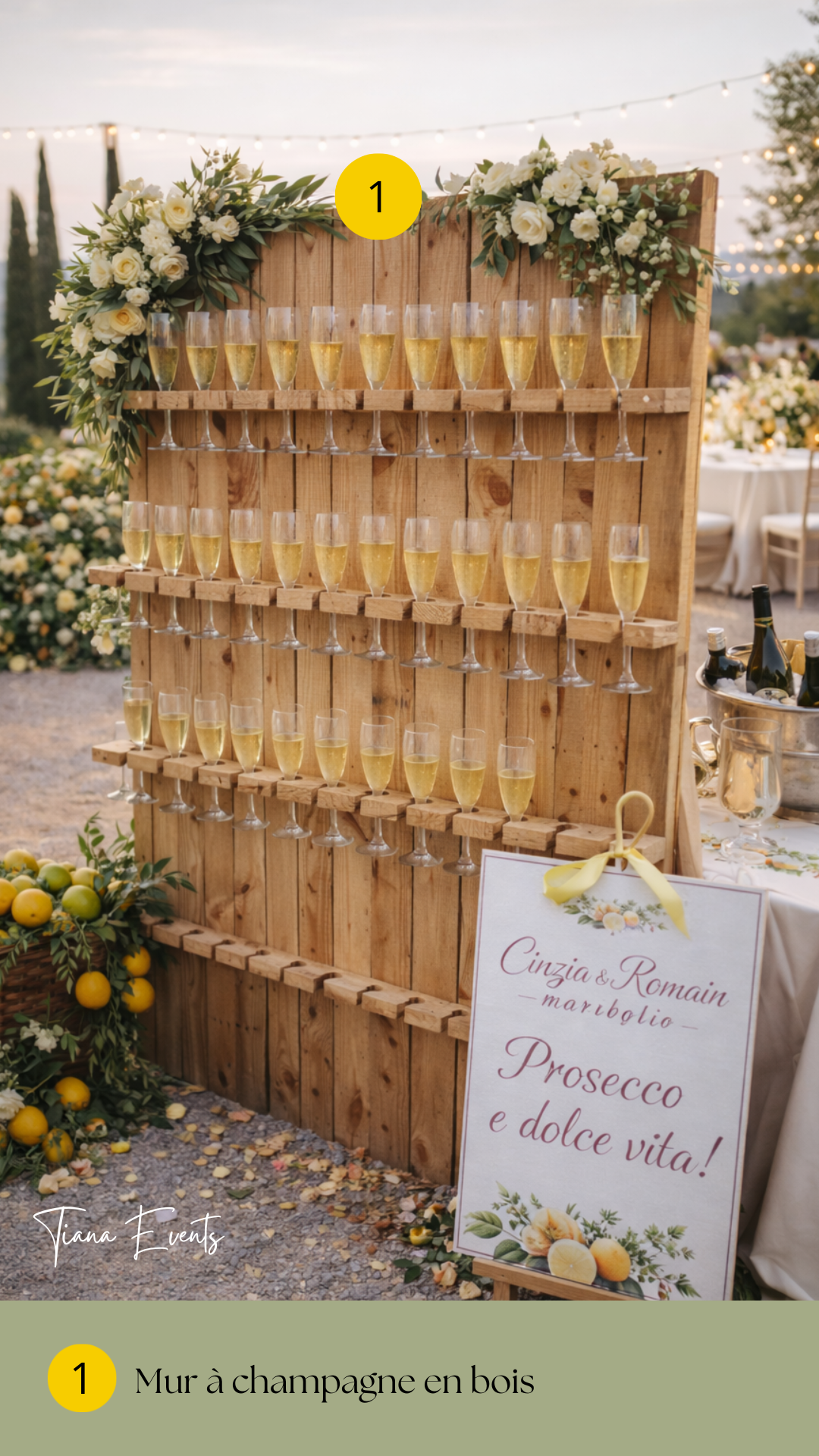 Location mur a champagne tiana events